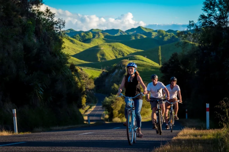 Cyclists on the country road - Source: ManawatuNZ