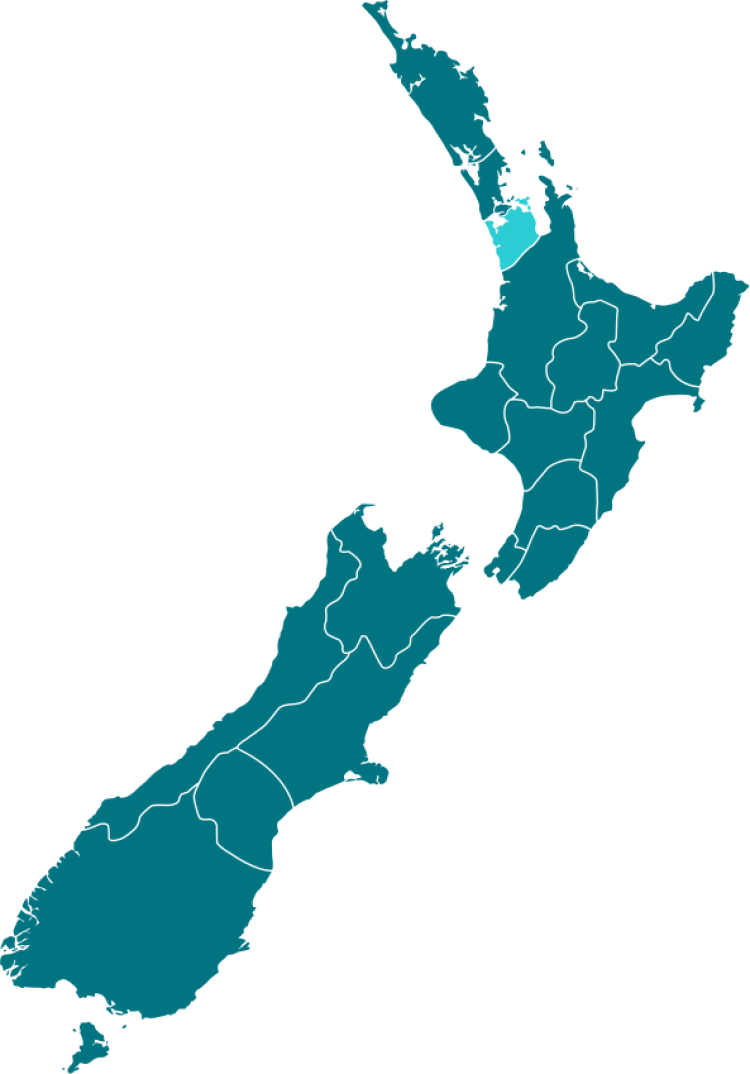 Counties Manukau on the map