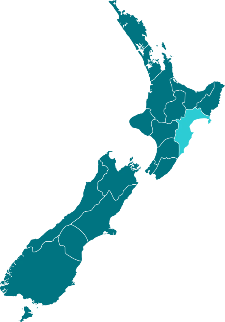 TeMatau a Maui Hawkes Bay on the NZ map