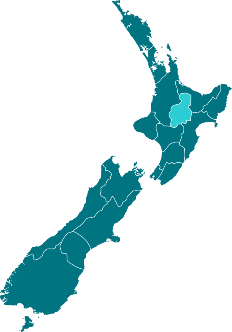 Lakes District on the NZ map