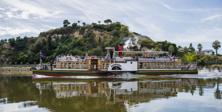 Waimarie Paddle Steamer in the Whanganui River