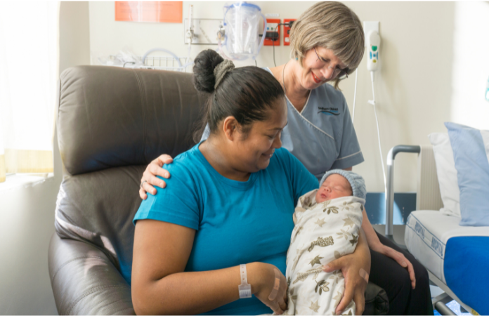 Midwife with new mum - Southern District - Source: internal photoshoot